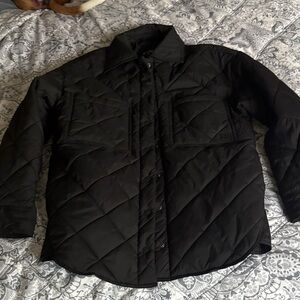 Billabong Women’s  Black Quilted Shacket